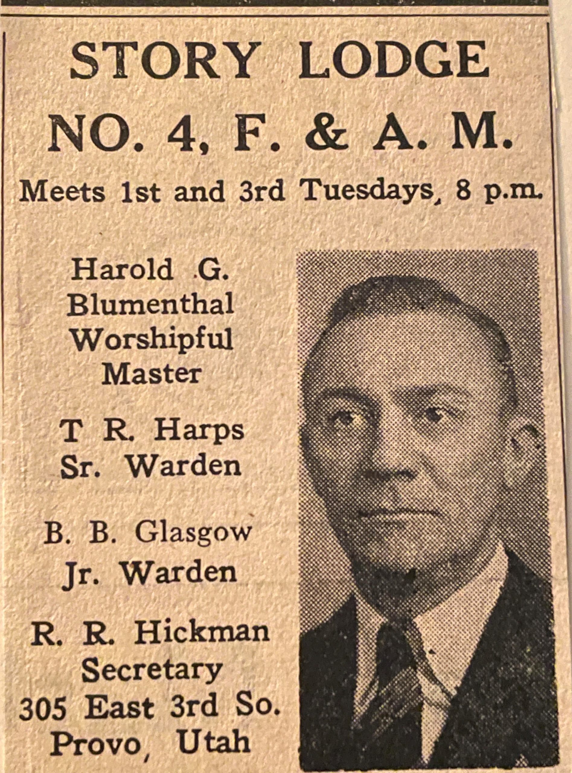 Past Master for 1946